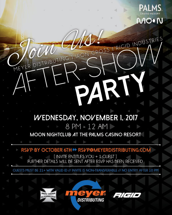 Join us for an after-show party