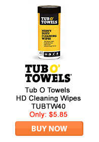 Save on Tub O Towels