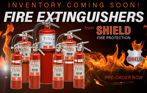 Shield Fire Protection Fire Extinguishers coming soon!