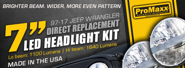 ProMaxx LED Headlight Kit for Jeep Wrangler!