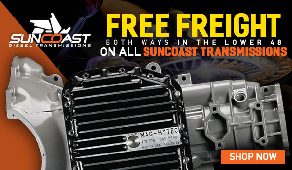 Free Freight on Suncoast Transmissions!
