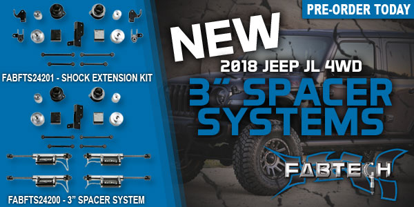 Fabtech Spacer systems for Jeep JL!