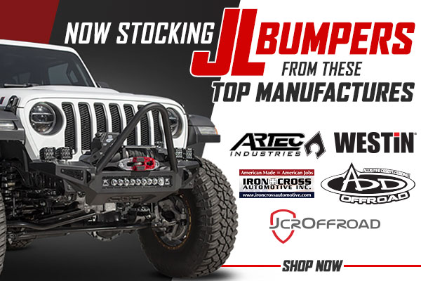 Stocking JL Bumpers from various top manufactures