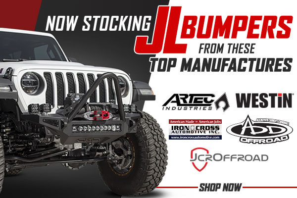 Now stocking JL bumpers from top manufacturers
