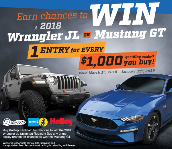 Win a JL or Mustang