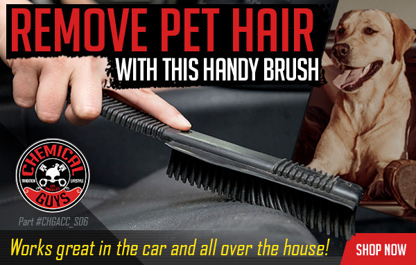 Remove Pet Hair with the Brush from Chemical Guys!