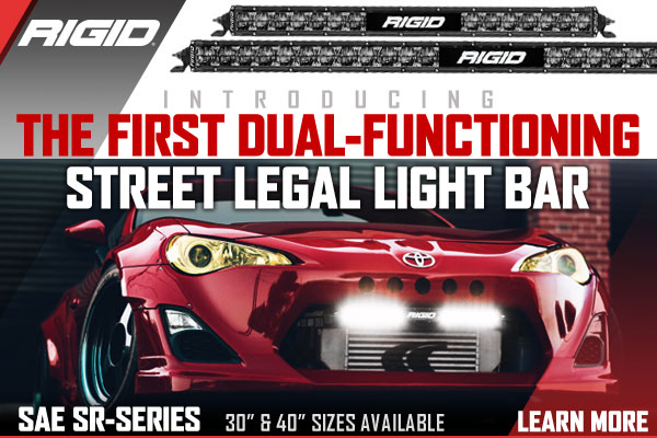 Rigid Dual-Functioning Street Legal Light Bar