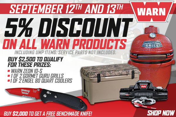 WARN Vendeor Day! Save 5% plus your chance to win prizes!