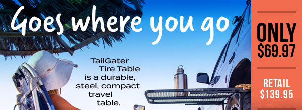 50% off Tailgater Tire Table