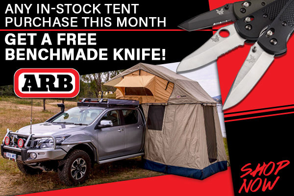 Free Benchmade Knife with ARB Tent purchase