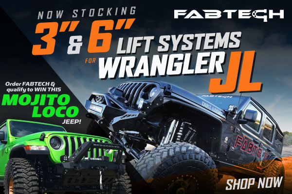 Fabtech Lift Systems for Wrangler JL