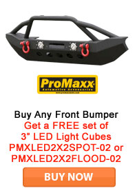 Get FREE product when you purchase a front and rear Jeep bumper combo