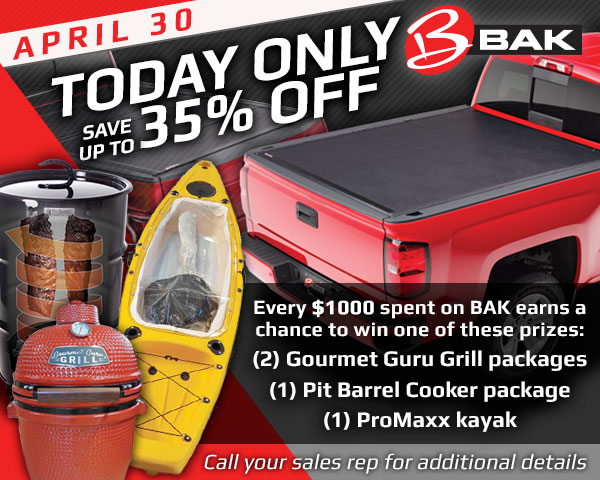 Save big on BAK today only