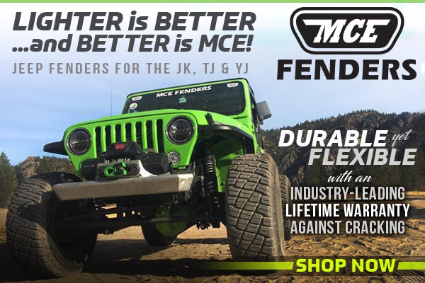 Durable fenders for Jeep from MCE