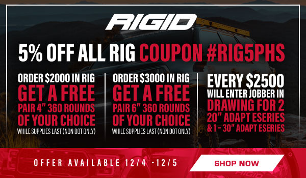Save 5% on Rigid!