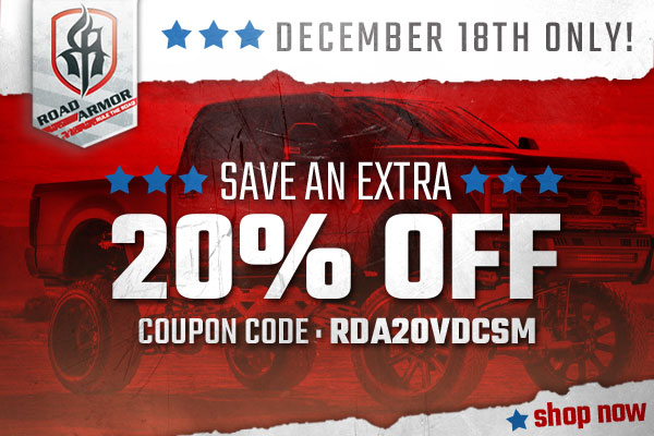 Save 20% on Road Armor